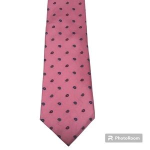 100% Silk Pink Paisley Men’s Neck Tie